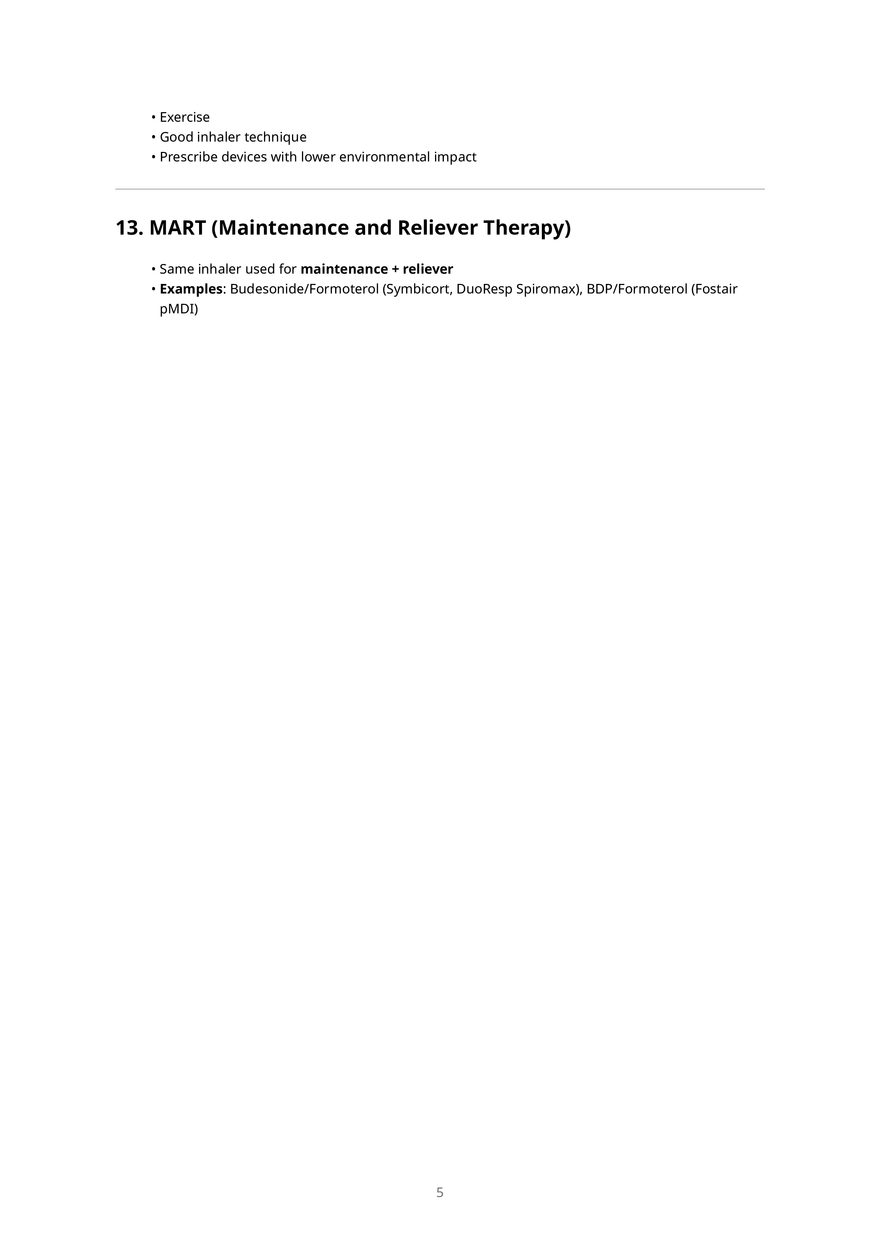 Asthma Comprehensive Notes - Page 5