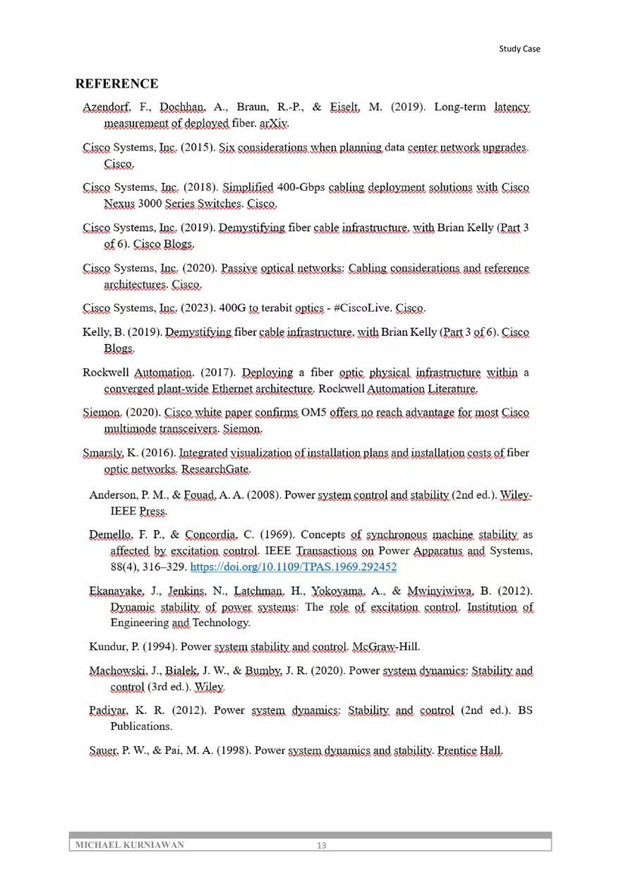 Analysis of Fiber Optic Cable Installation - Page 5