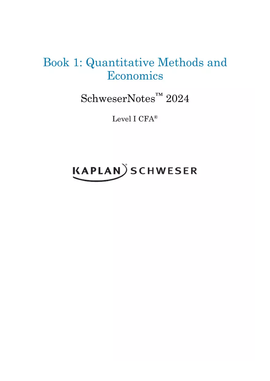 CFA 2024 Level I Schweser Notes Book 1 - Page 159