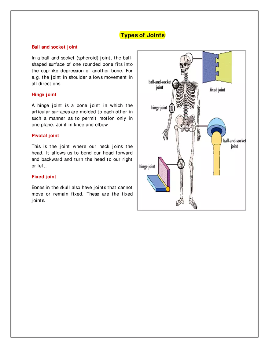 Types of Joints - Page 1