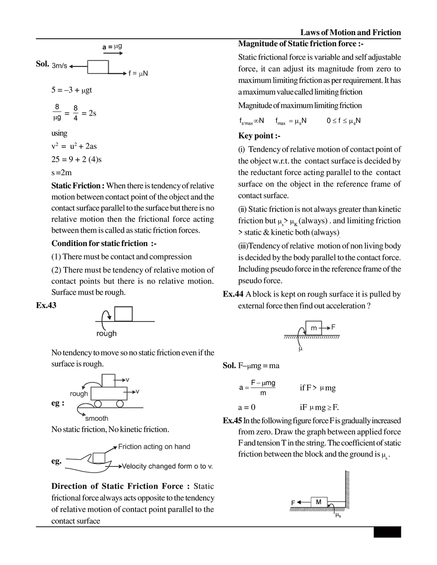 Laws of Motion and Friction - Page 19