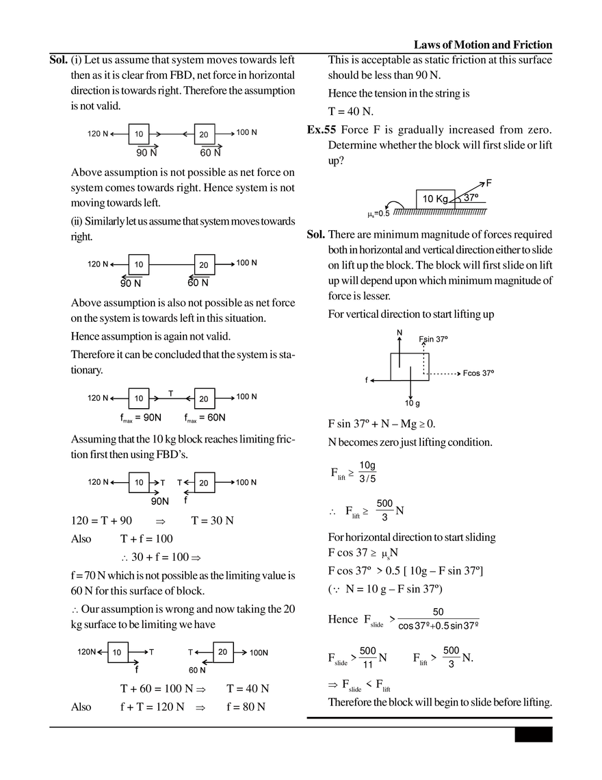 Laws of Motion and Friction - Page 23