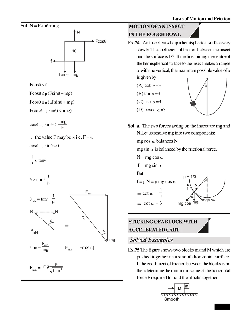 Laws of Motion and Friction - Page 36