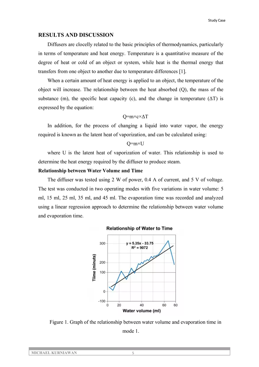 The Effect of Water Volume Variation on Evaporation Time - Page 5