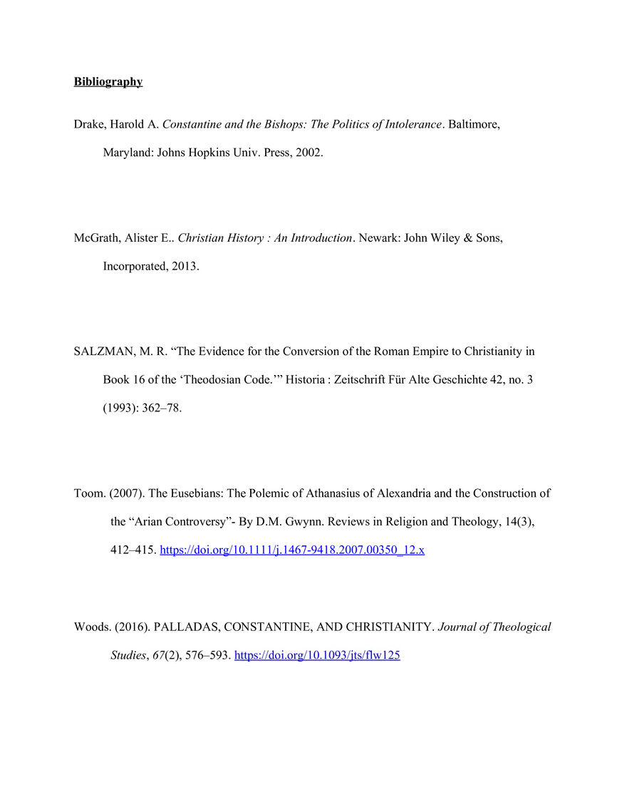 Christianity Being Used As a Tool for Constantine - Essay - Page 6