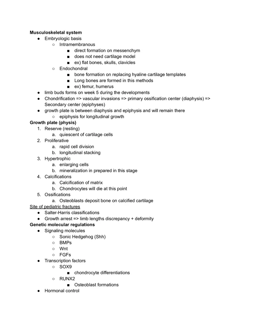 Musculoskeletal System Developments - Page 1