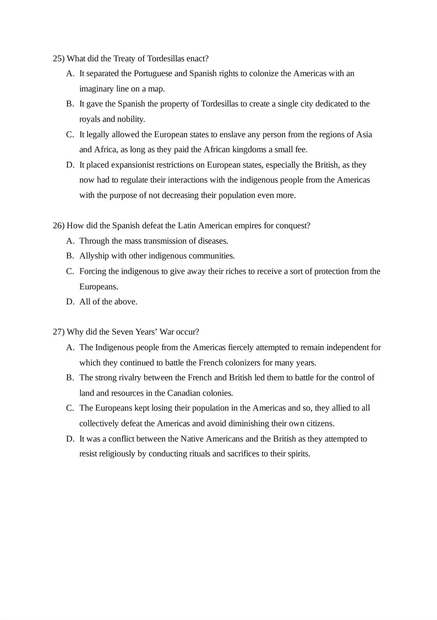 AP World History Unit 4 Quiz - Page 18