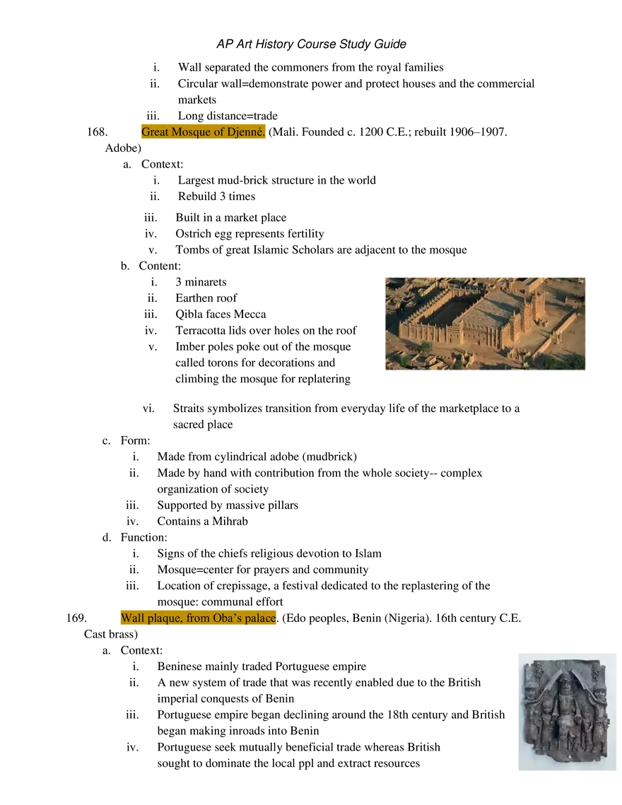 AP Art History Unit 6 Africa - Page 2