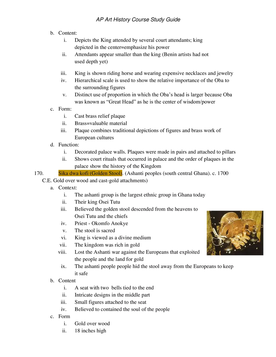 AP Art History Unit 6 Africa - Page 4