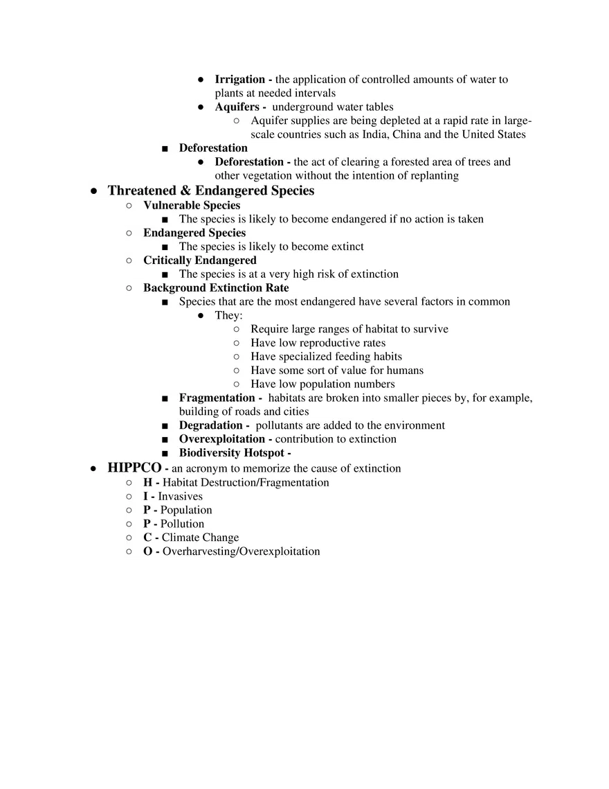 AP Environmental Science Unit 3 Populations - Page 4