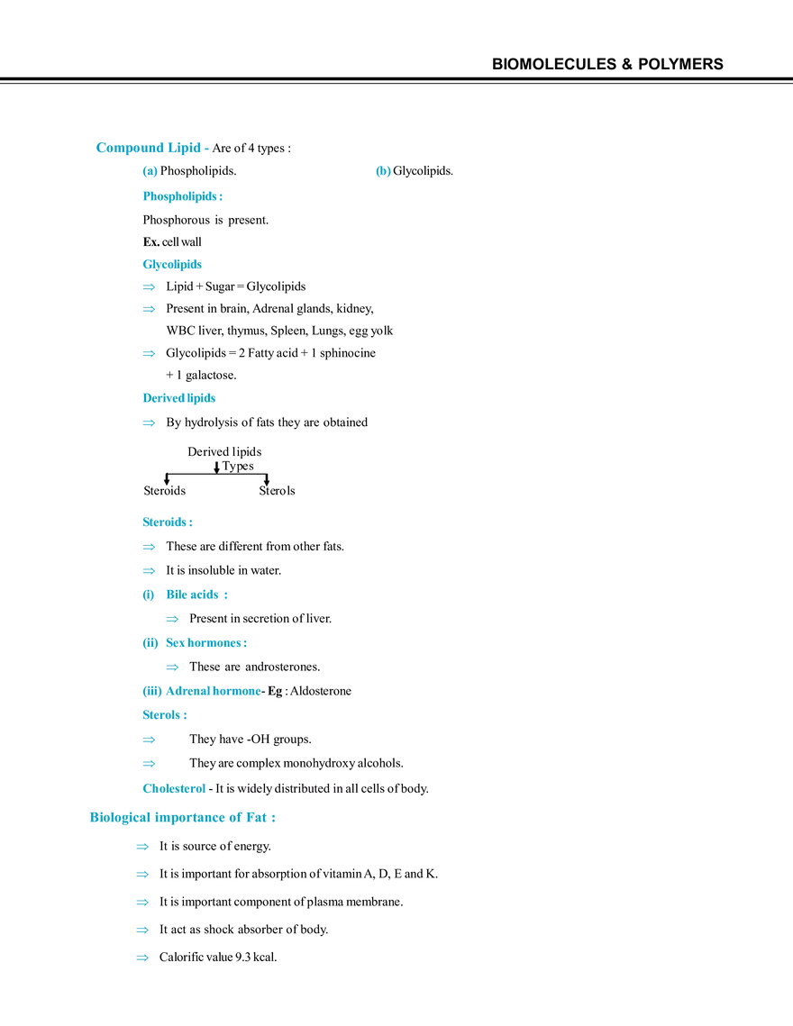 Biomolecules & Polymers Lipids - Page 3