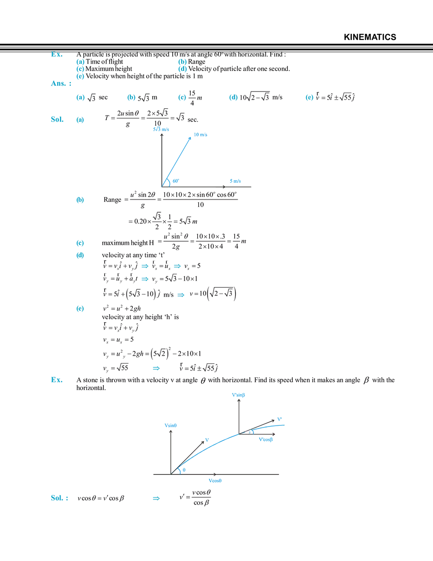 Projectile Motion - Page 11