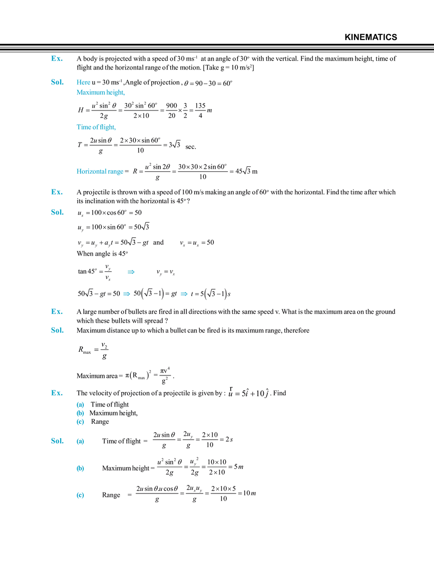 Projectile Motion - Page 13