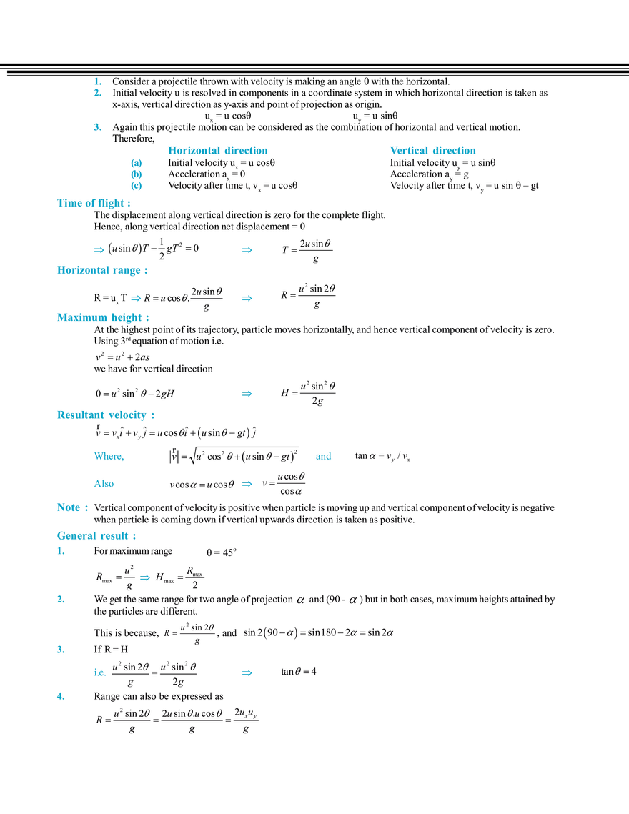 Projectile Motion - Page 2