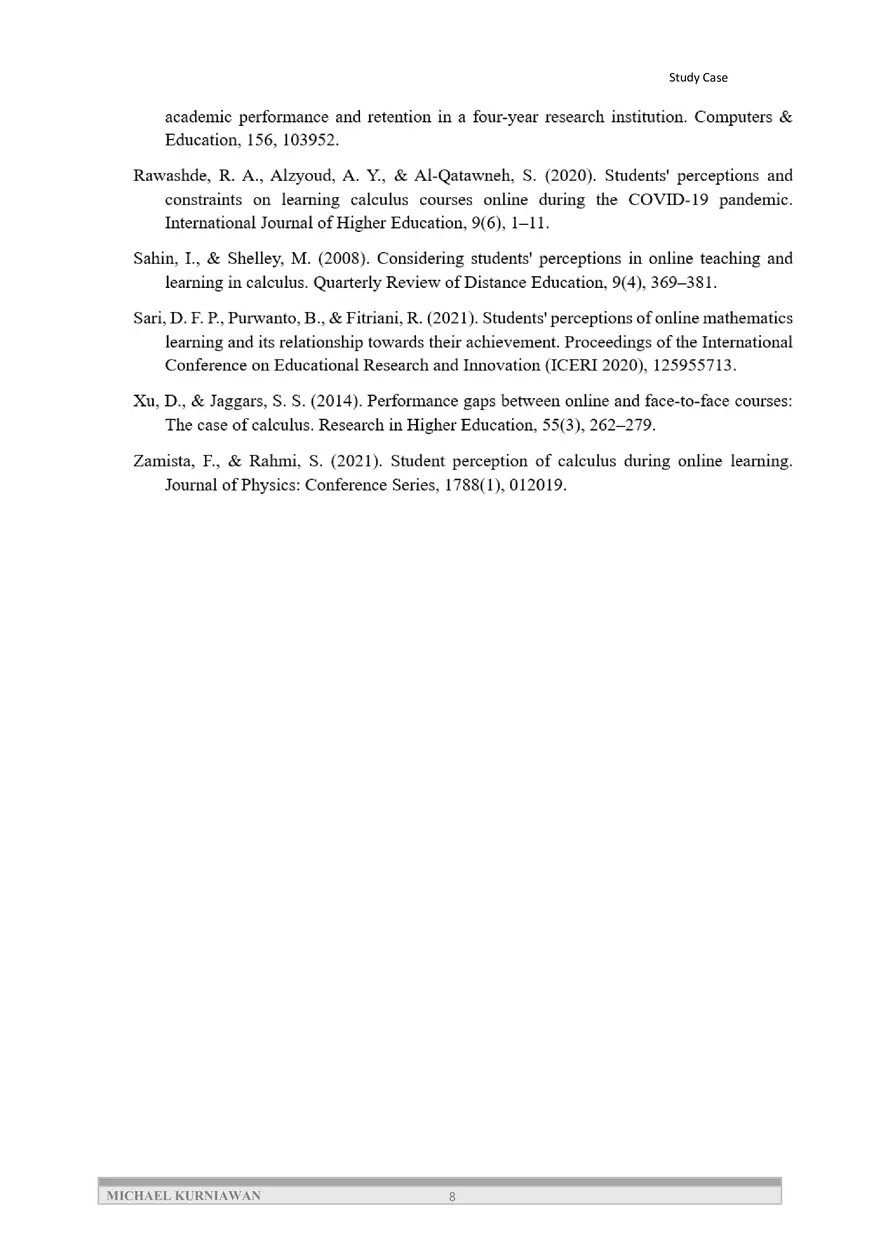 Analysis of Students' Perceptions of the Effectiveness - Page 8