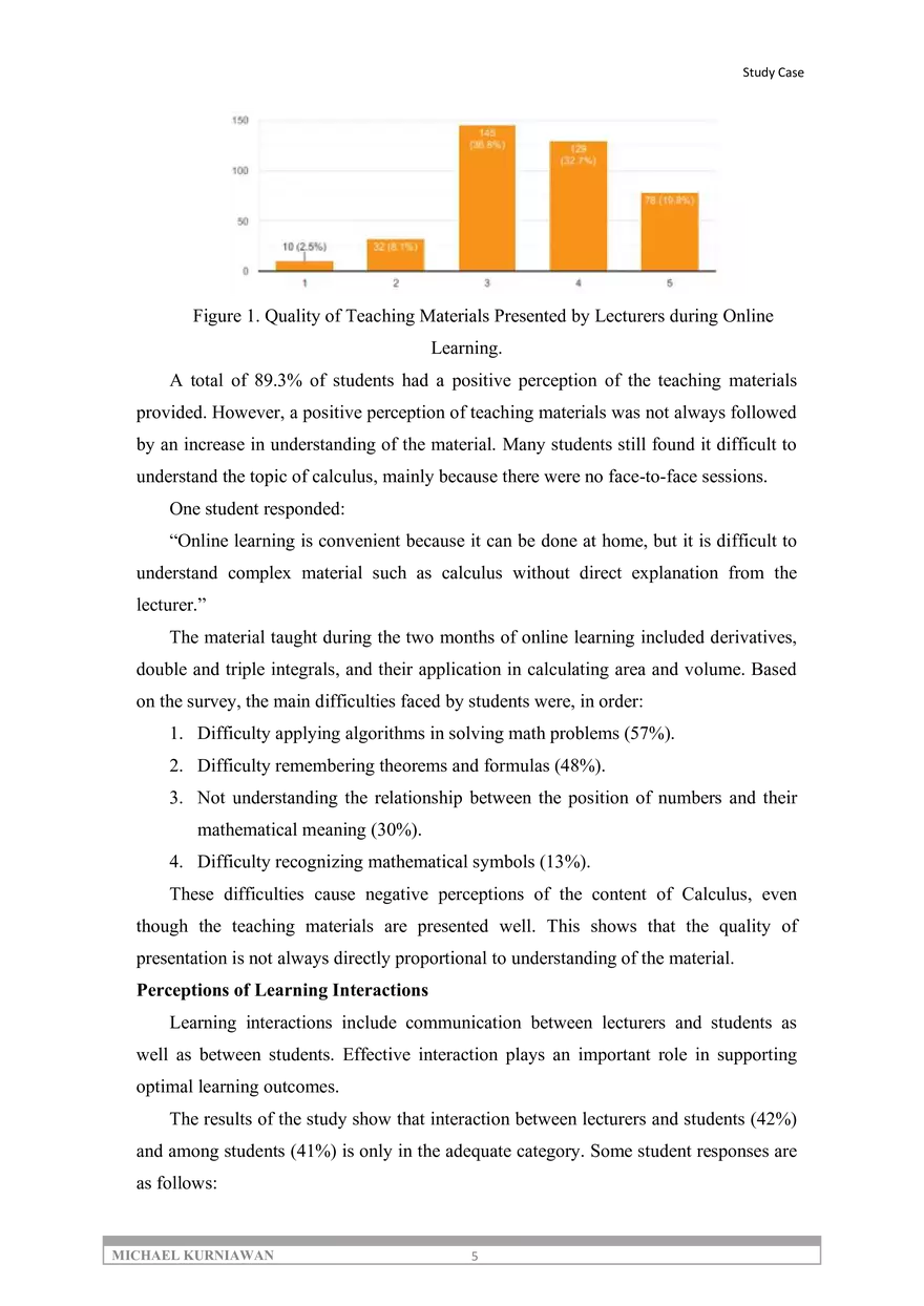 Analysis of Students' Perceptions of the Effectiveness - Page 5