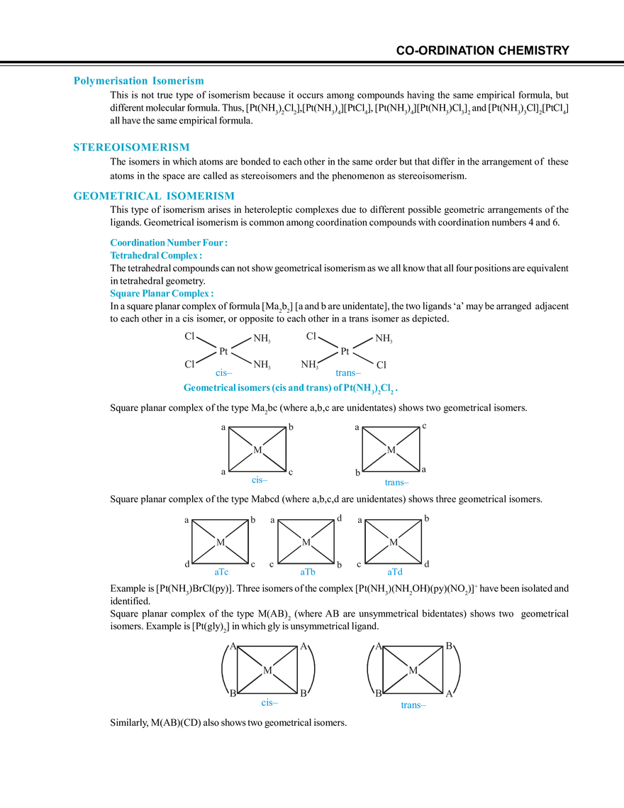 Co-Ordination Chemistry - Page 3