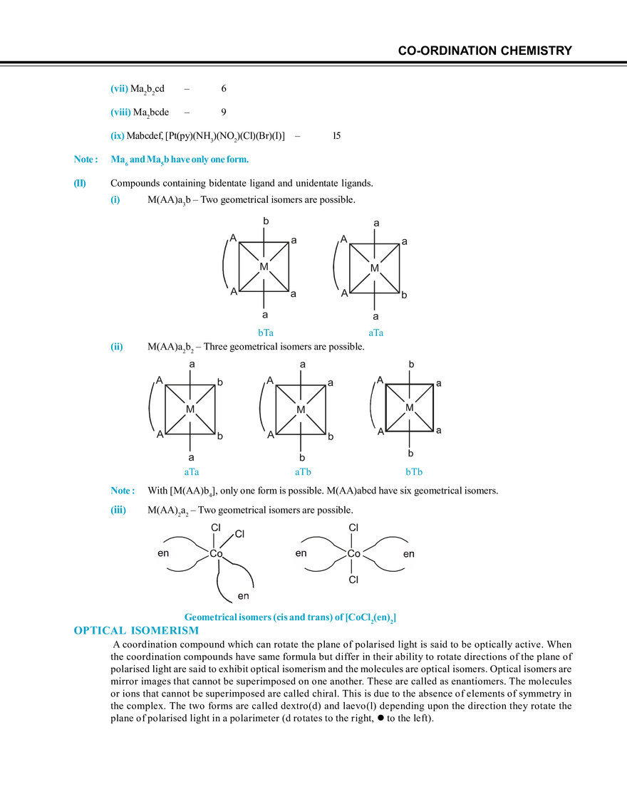 Co-Ordination Chemistry - Page 5