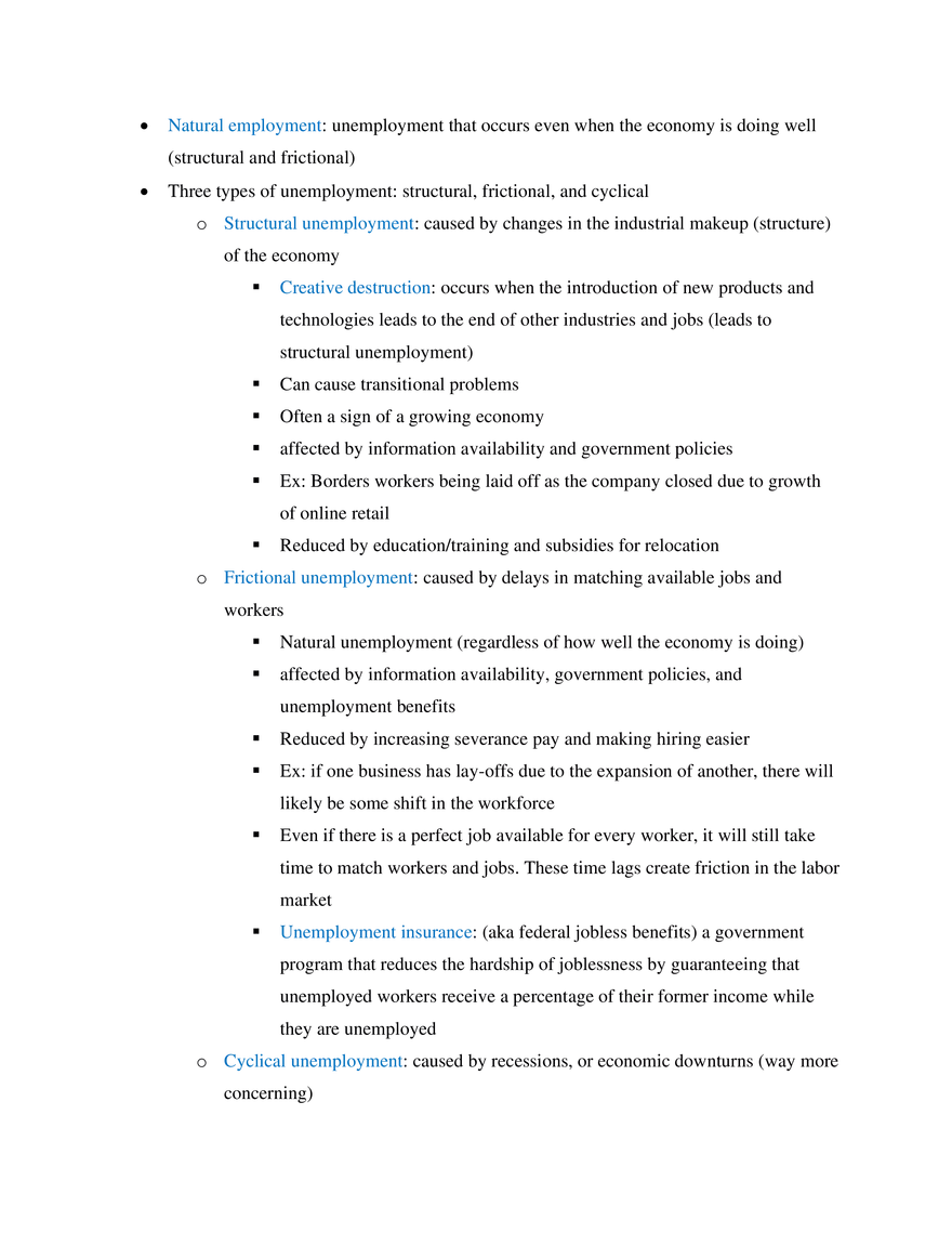 Chapter 20 Macroeconomics- Unemployment - Page 2