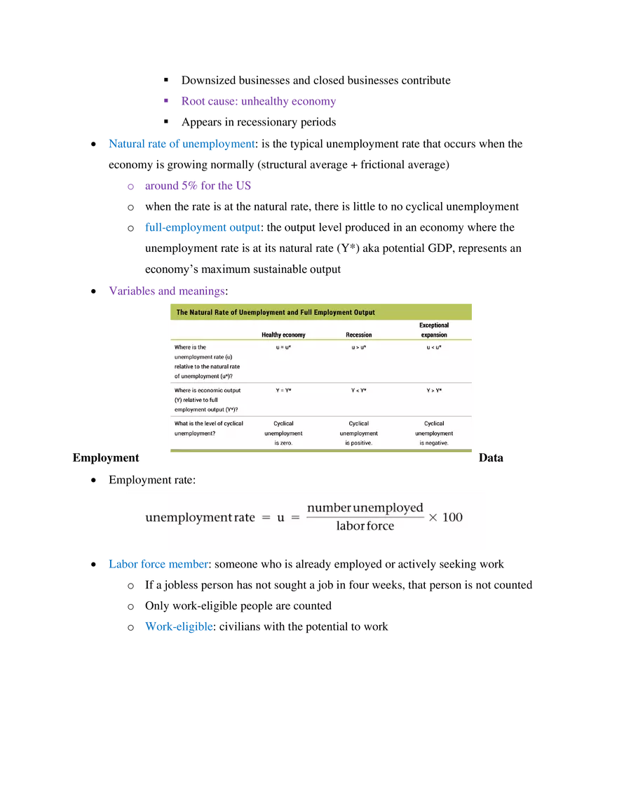 Chapter 20 Macroeconomics- Unemployment - Page 3