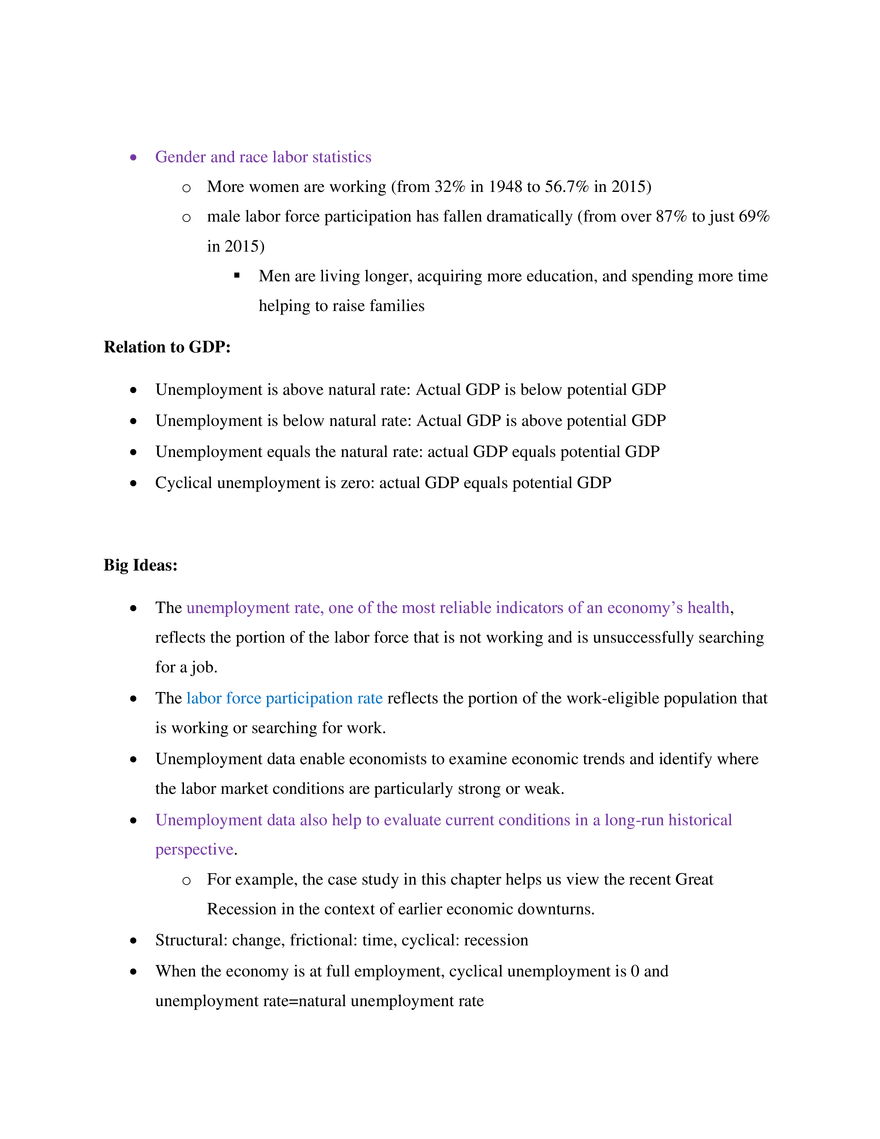 Chapter 20 Macroeconomics- Unemployment - Page 5