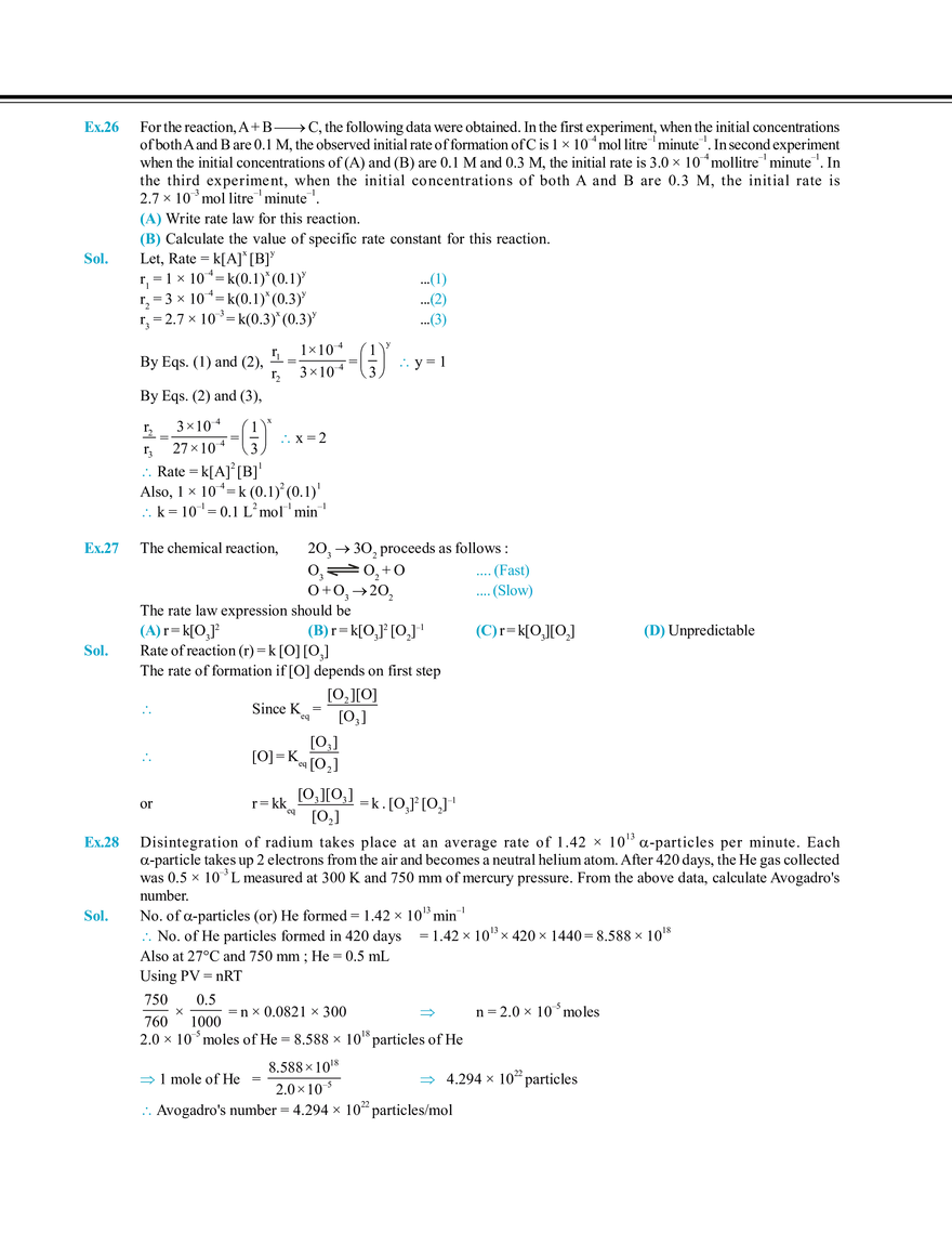 Chemical Kinetics and Nuclear Chemistry Solved Examples - Page 12