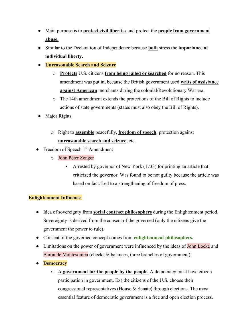 United States History U.S. Constitution vs. Articles of Confederation - Page 2