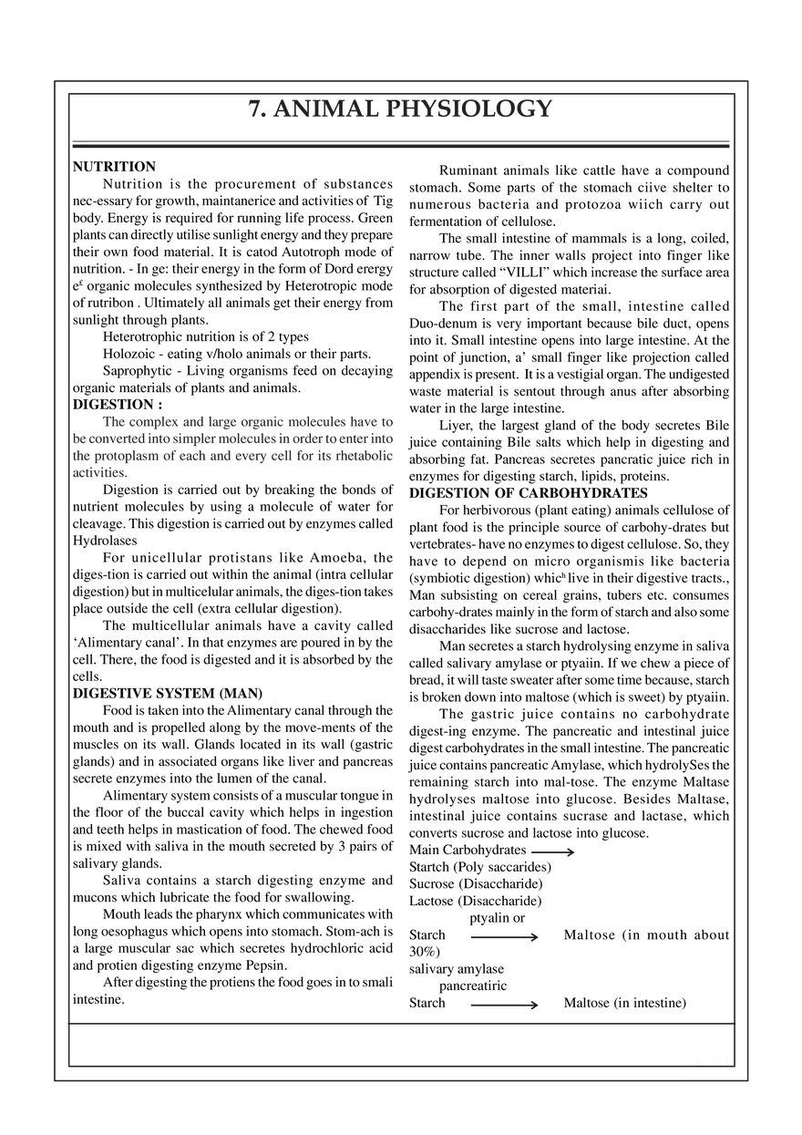 7. Animal Physiology - Page 1