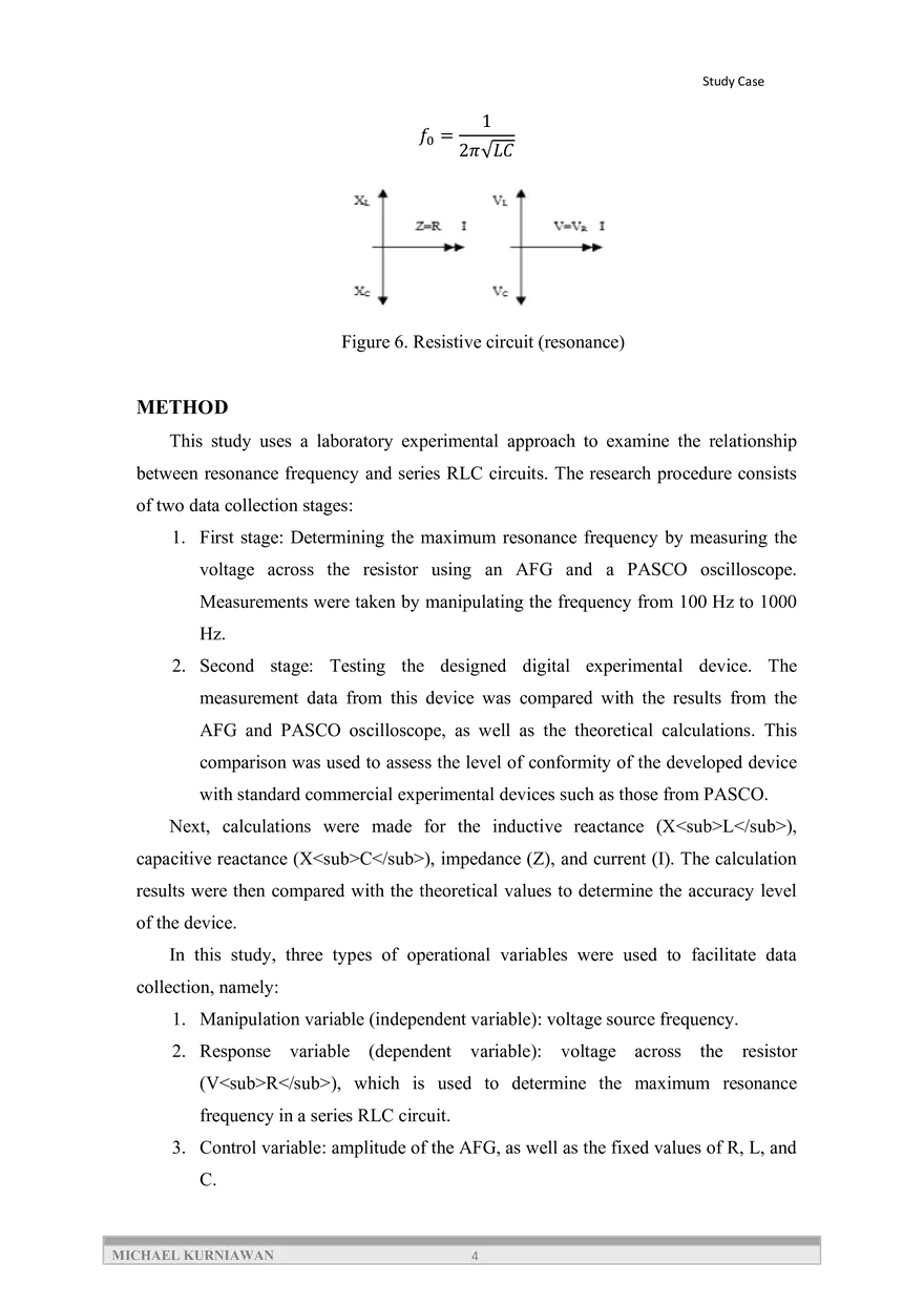 Design of an RLC Series Resonance Experiment Kit - Page 4