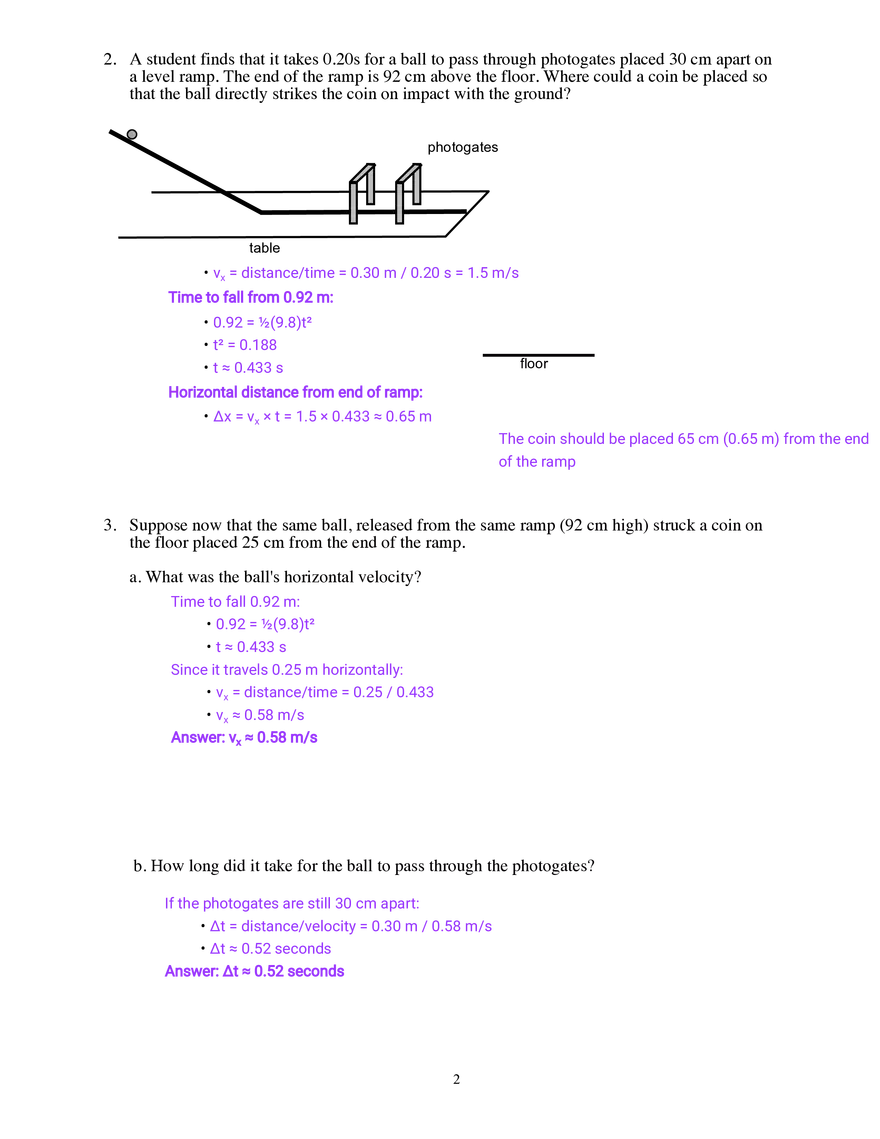 Horizontally Launched Projectiles - Page 2