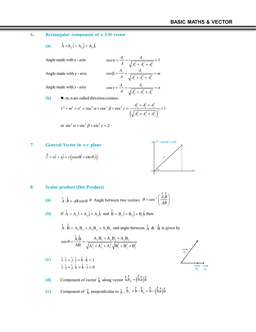 Tips and Formulas Vectors - Page 2