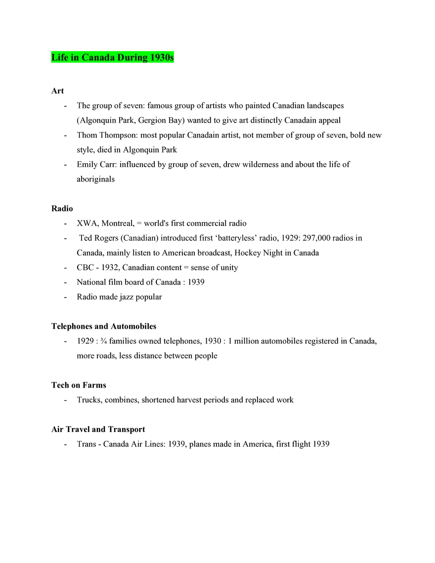 Canadian History Course Guide - Page 16