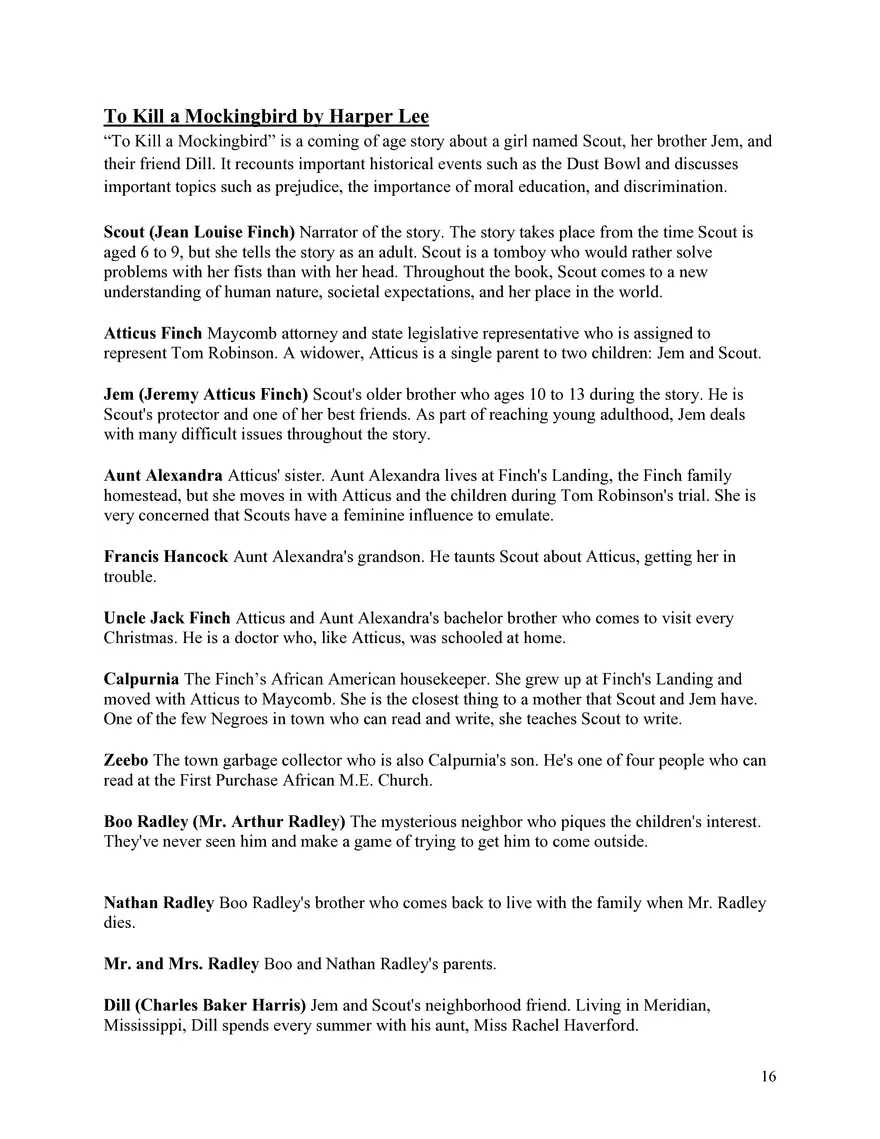 English 1 Study Guide - Page 8