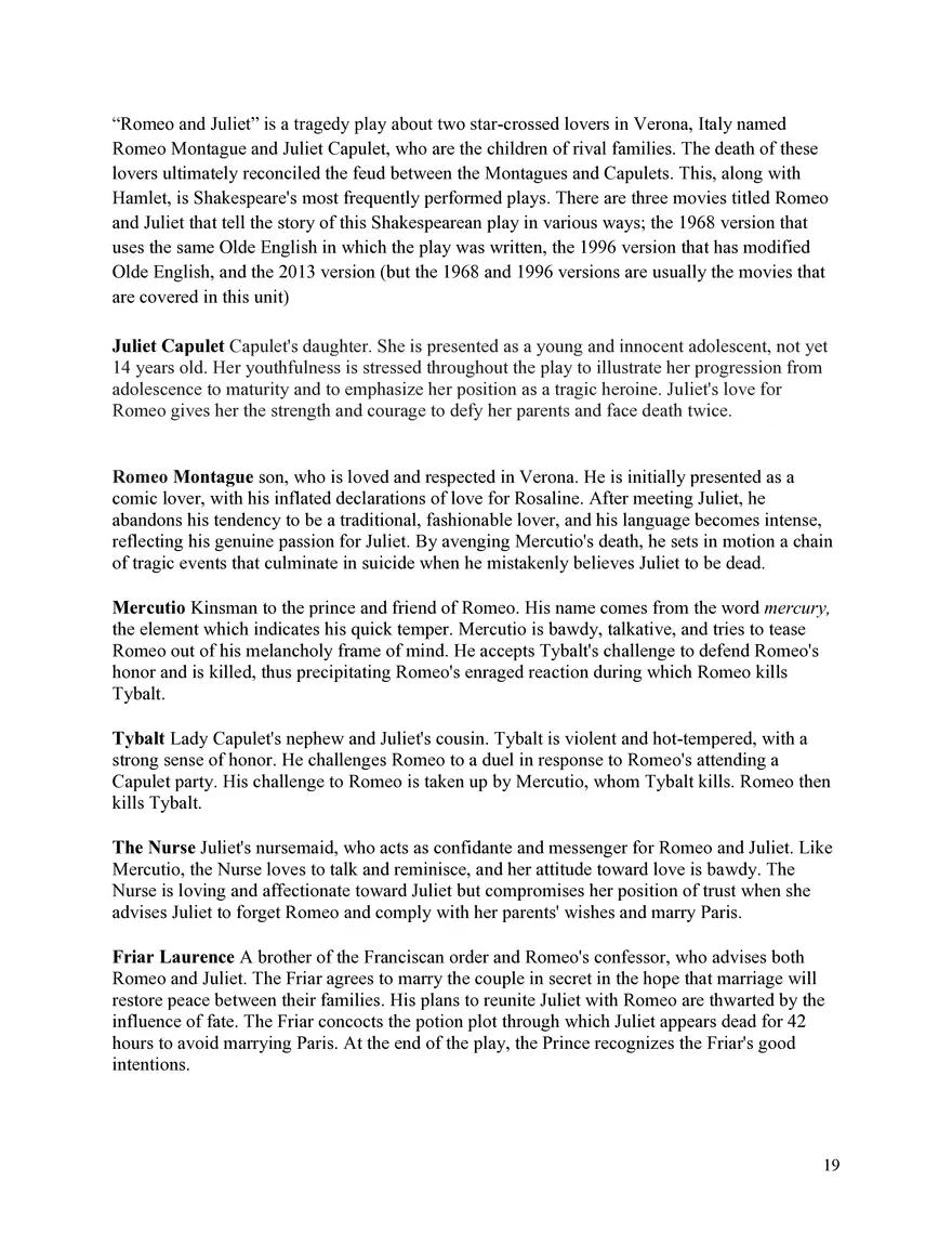 English 1 Study Guide - Page 11