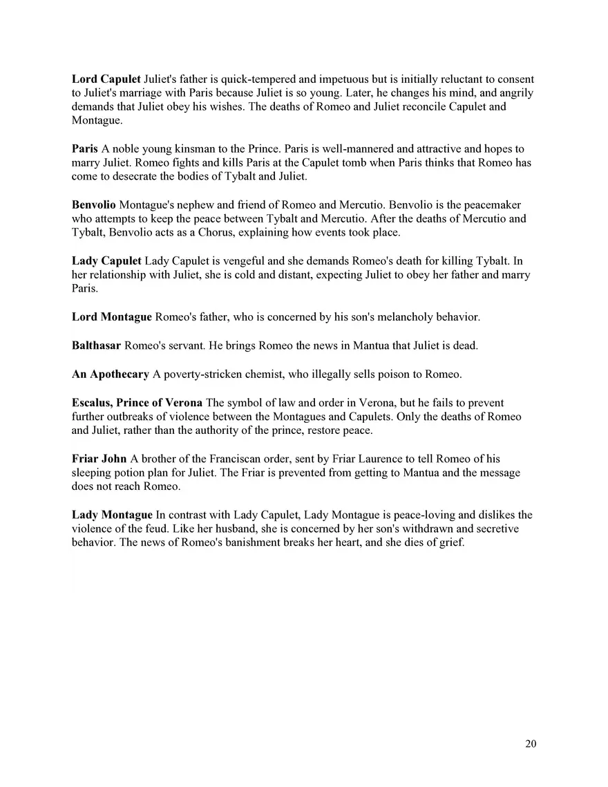 English 1 Study Guide - Page 12