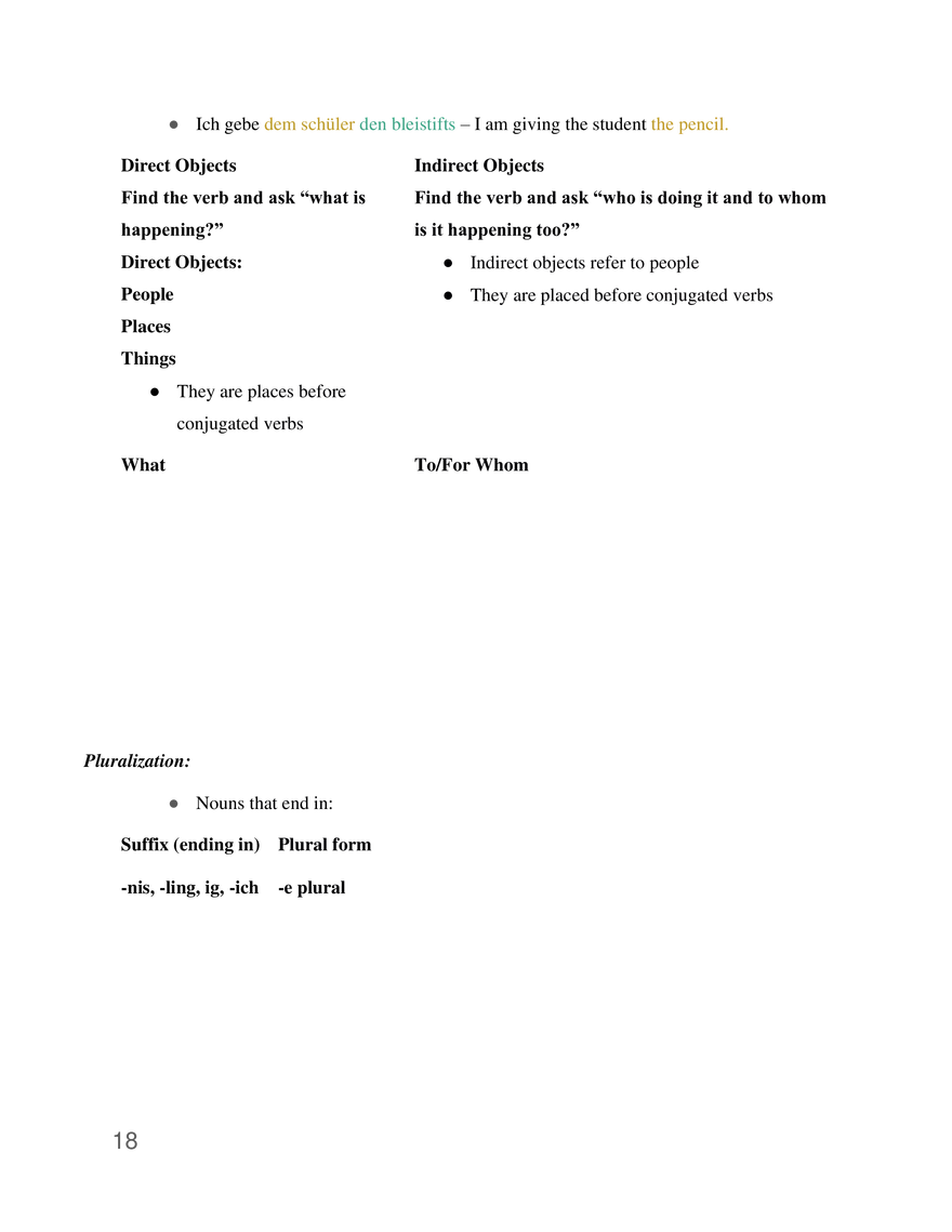 German 1 Study Guide - Page 10