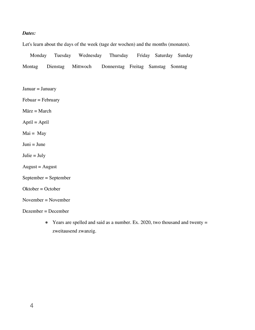 German 1 Study Guide - Page 24