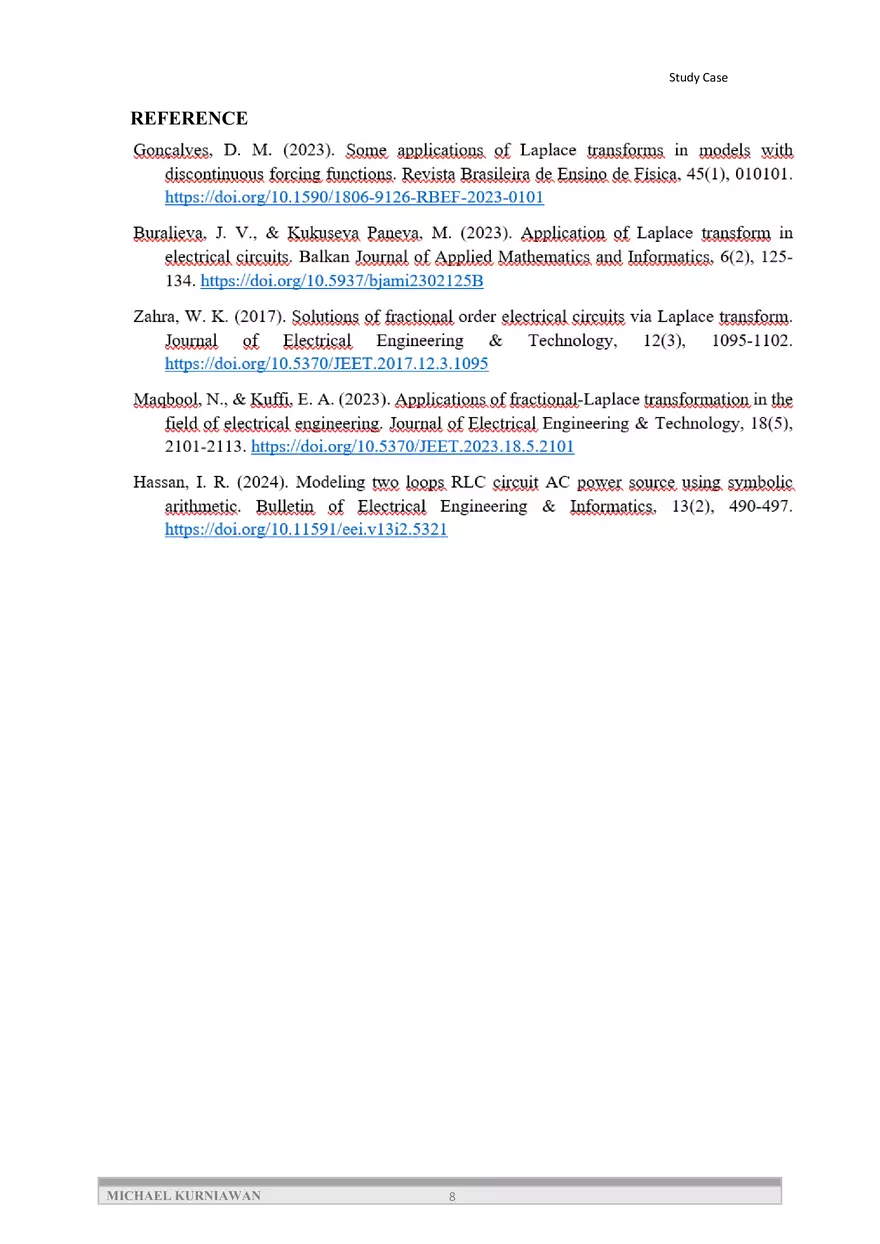 Modeling Electrical Circuit Elements Using Laplace Transform - Page 8