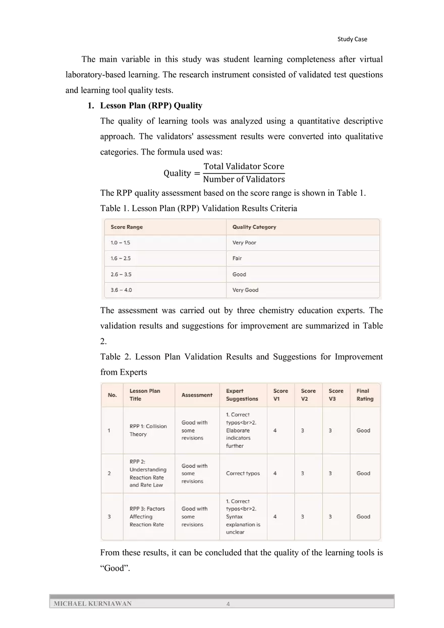The Effectiveness of Using Virtual Laboratories in Chemistry - Page 4
