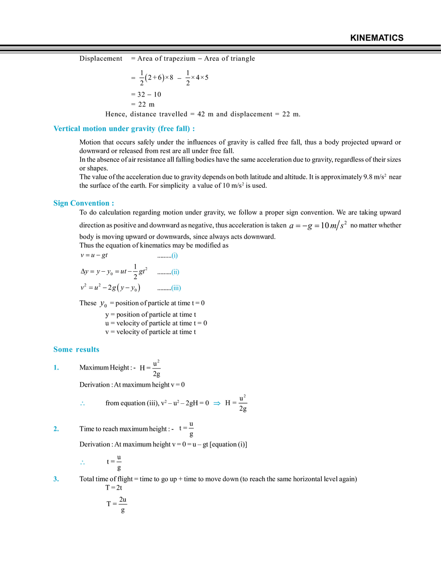 Rectilinear Motion - Page 11