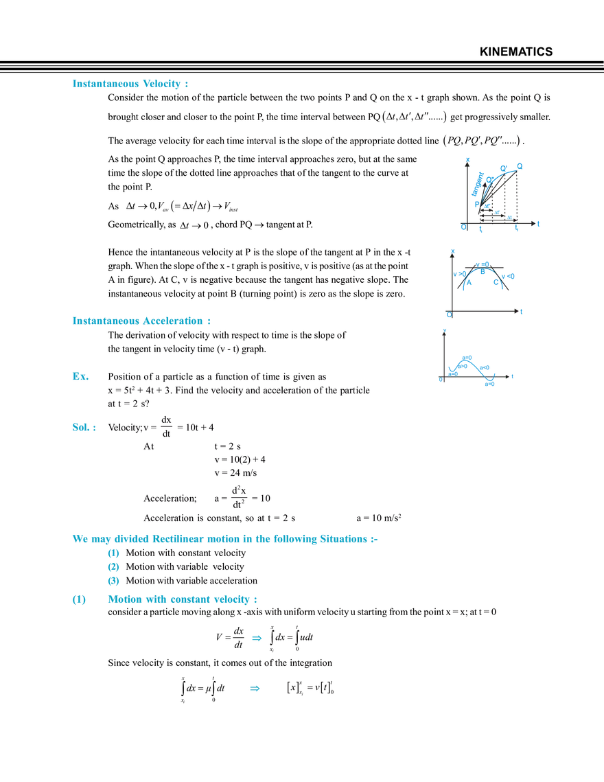 Rectilinear Motion - Page 17