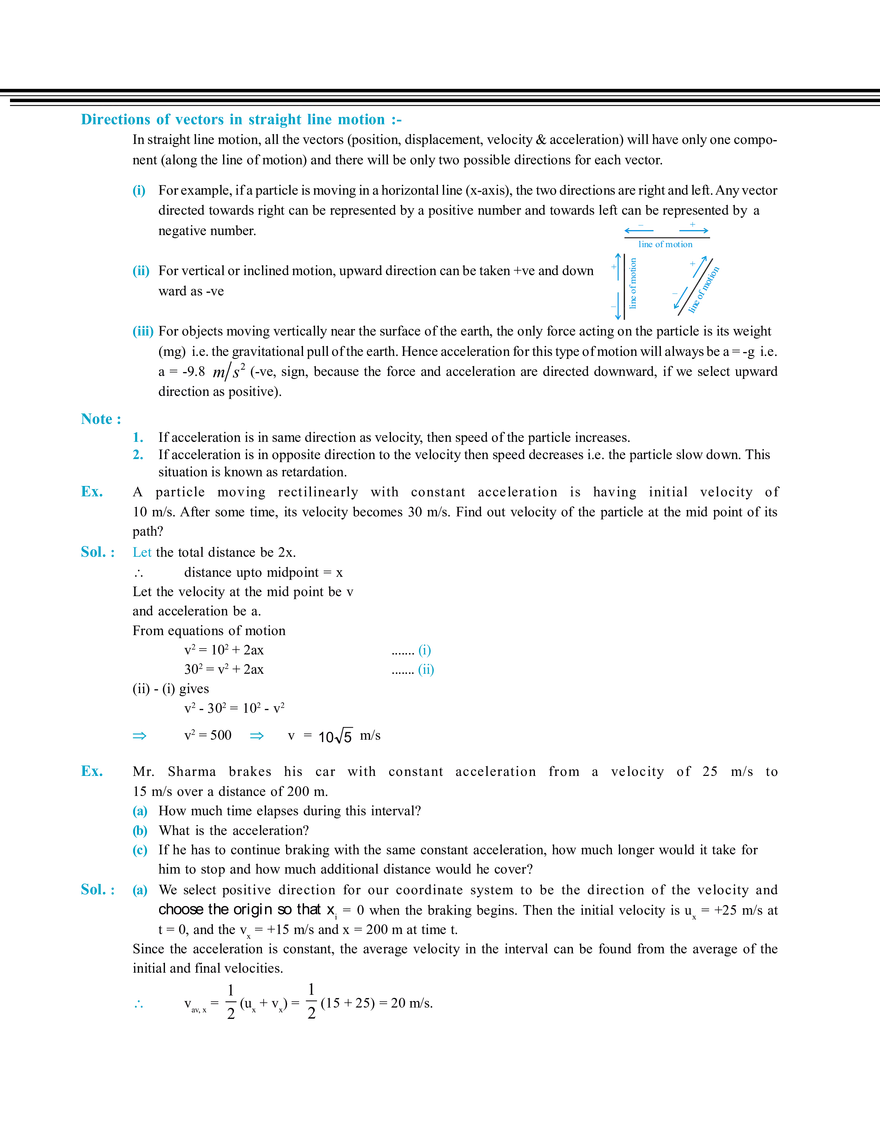 Rectilinear Motion - Page 20