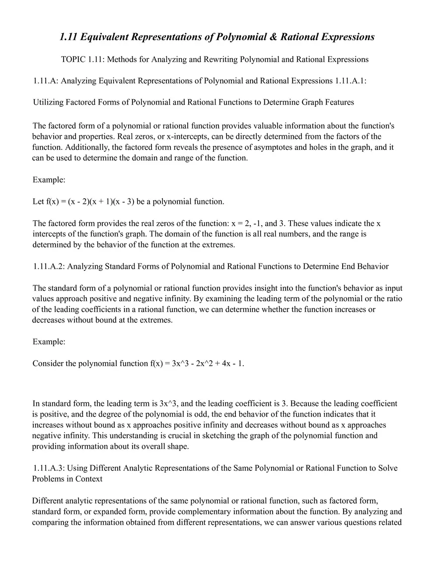 Unit 1 Polynomial & Rational Functions - Page 8