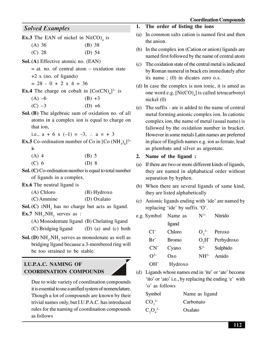 Coordination Compounds - Page 16