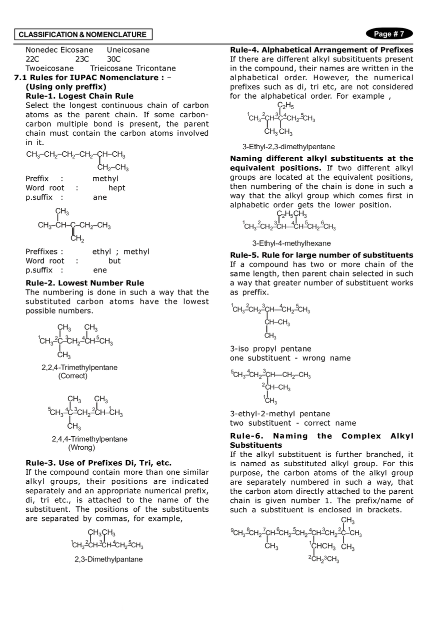 Classification & Nomenclature Notes - Page 7