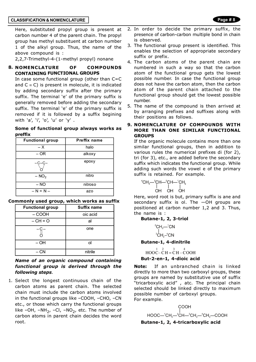 Classification & Nomenclature Notes - Page 8