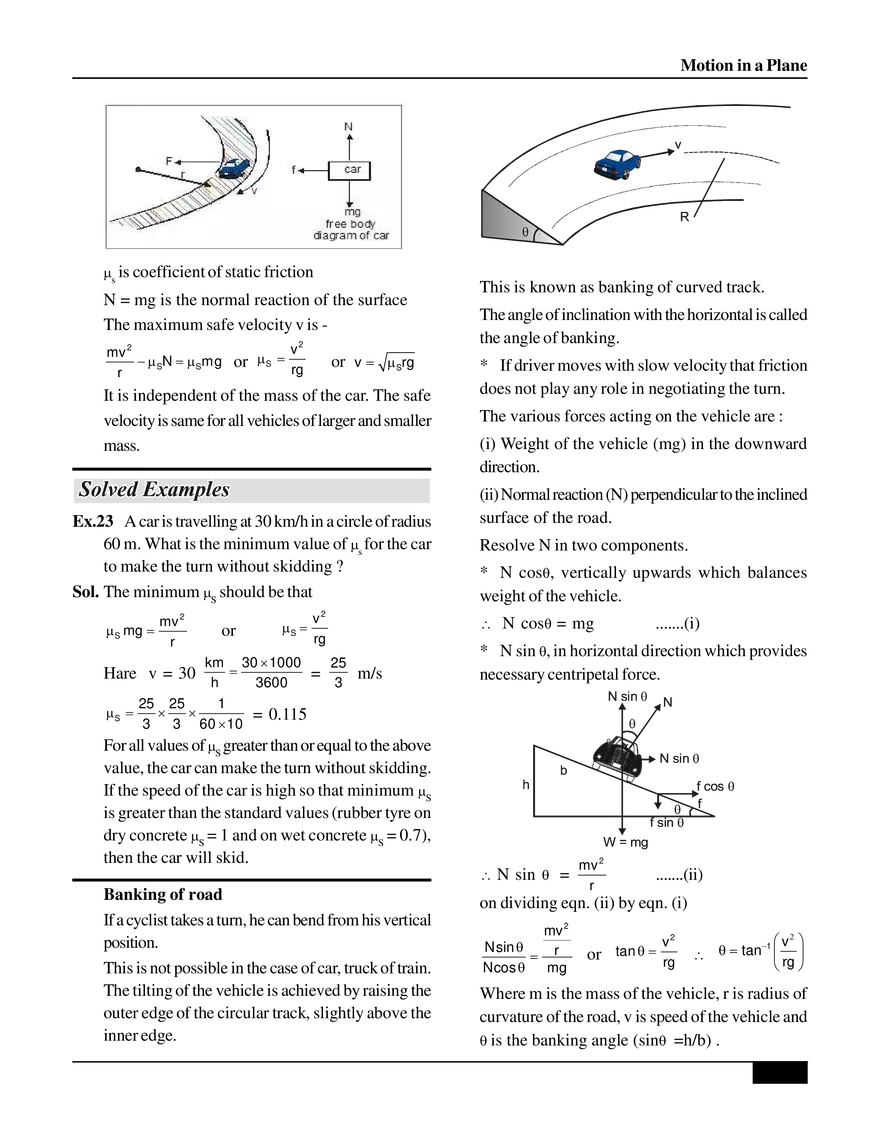 Motion in a Plane Circular Motion - Page 7