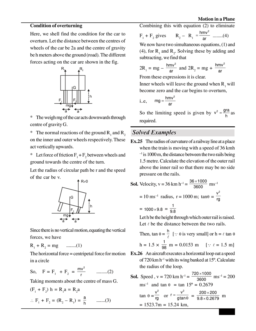 Motion in a Plane Circular Motion - Page 9