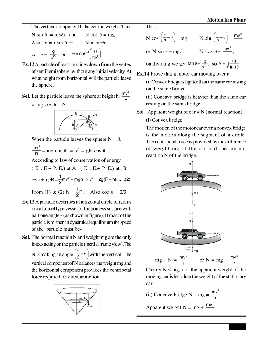 Motion in a Plane Circular Motion - Page 18