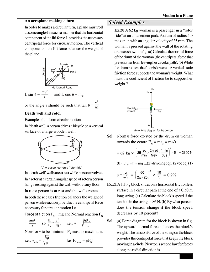 Motion in a Plane Circular Motion - Page 5